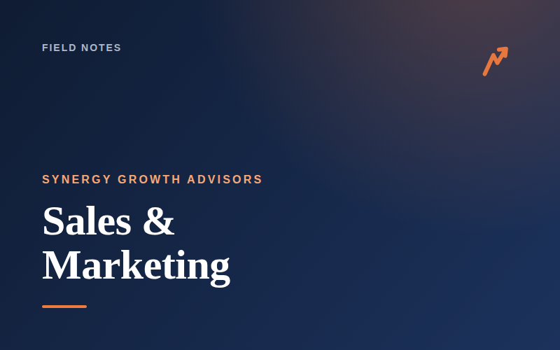 Sales–marketing alignment is a leadership problem, not a tooling problem